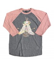 Pink Teepee Raglan
